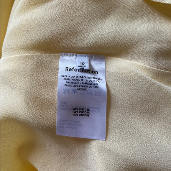 Reformation Emmeline Yellow Dress - Picture 6 of 6